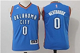 Youth Oklahoma City Thunder #0 Russell Westbrook Blue Swingman Jersey,baseball caps,new era cap wholesale,wholesale hats